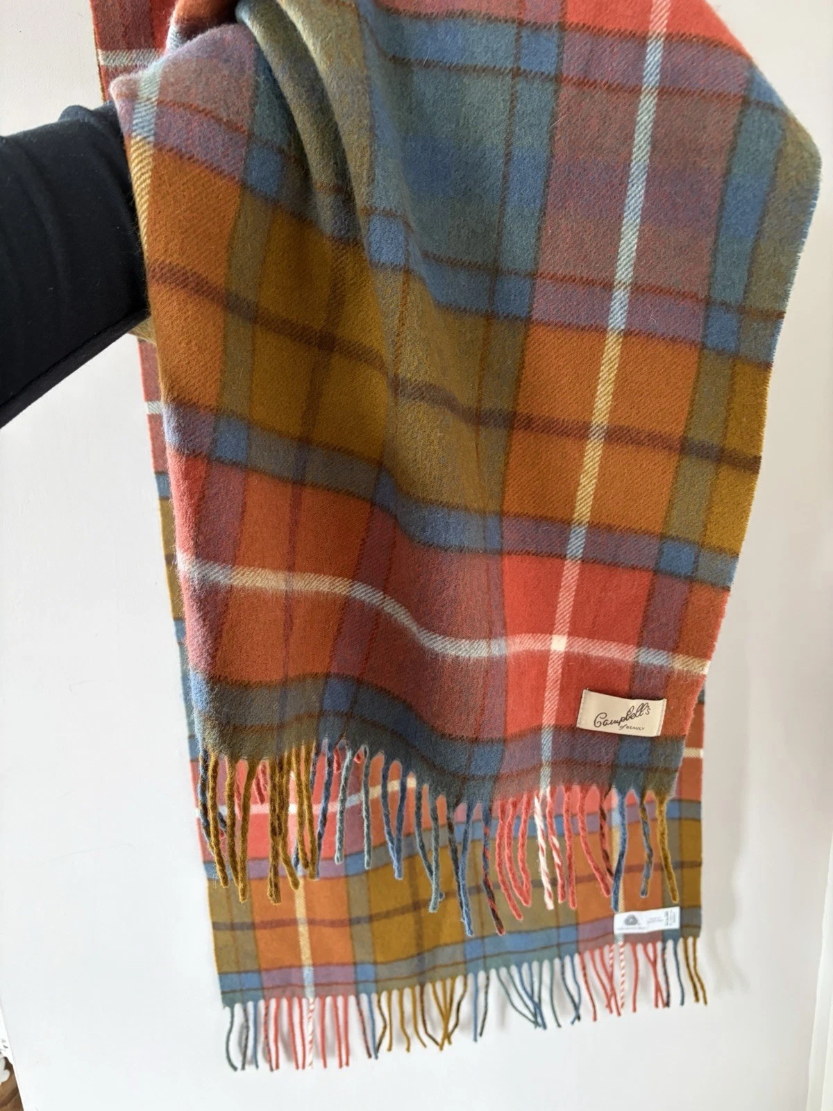 Campbell’s of Beauly Merino Wool Scarf Tartan Plaid Made in Scotland