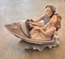 Lladr&oacute; Couple Boat Scene 5941 Ornament Limited Edition Hand Finished