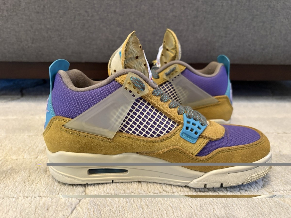 Size 5.5M - Air Jordan 4 Retro SP Union LA Desert Moss Sneakers DJ5718-300 View 3