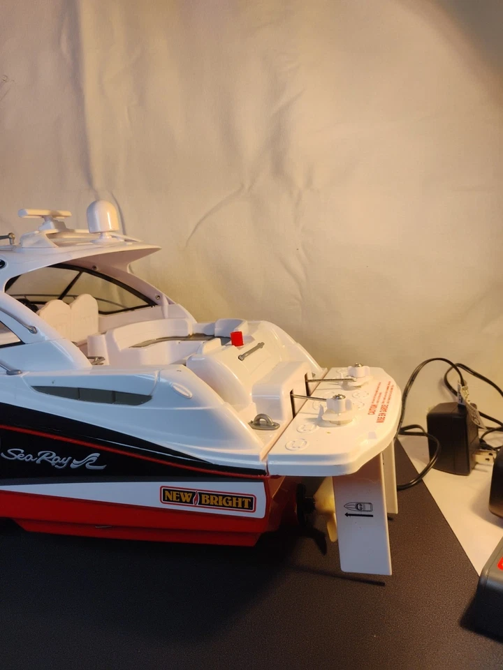 🔥Nuevo Bright Sea Ray Sundancer RC Barco 29" 19.2v 6785 ¡Funciona! Caja Original Foto 4 de 4