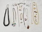 Vintage and Modern Lot of Costume Jewelry - Necklaces Rings Pendants pins