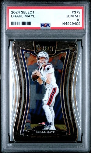 2024 PANINI SELECT #379 DRAKE MAYE ROOKIE RC PSA 10