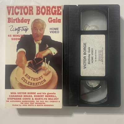 Victor Borge - Birthday Gala at Wolf Trap (VHS, 1991) ~ BUY 2 GET 1 FREE!