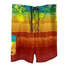 Wave Zone Men's Swim Trunks Pants Mesh Lining Size S