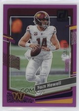 2023 Panini Clearly Donruss Purple /199 Sam Howell #50 1qr7