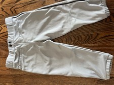 Under Armour Youth Unisex Baseball & Softball Pants - White Color