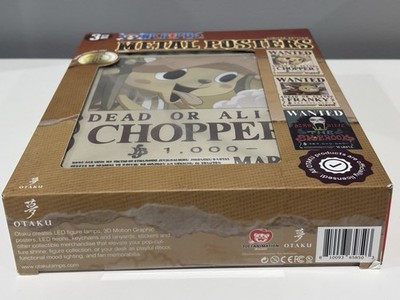 NEW One Piece Limited Edition Metal Wanted Posters Chopper/Franky