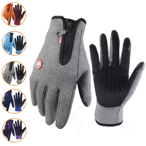 Winter Handschuhe Damen Herren Fahrrad Thermo Handschuhe Wasserdicht Touchscreen