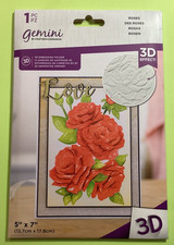 Crafters Companion Roses 3D Embossing Folder
