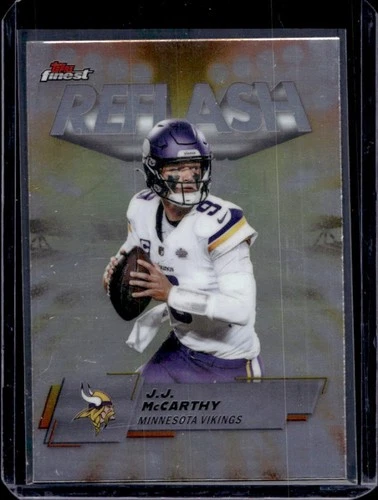 2025 Topps Finest JJ McCarthy Reflash #RF-4 Vikings