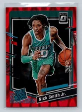 2023-24 Donruss Optic #224 Nick Smith Jr. Red Seismic #/130