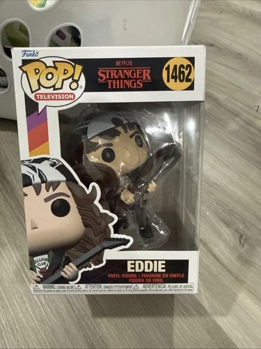 EDDIE • Funko Pop #1462 Stranger Things Vinyl Figure Television w/ Guitar 4" NIB