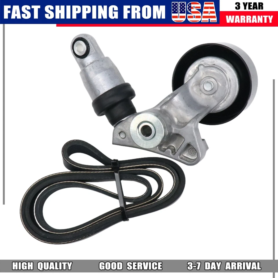 Serpentine Drive Belt Tensioner Pulley Kit For Honda Accord 2013-2017 Acura 3.5L - Изображение 4 из 4