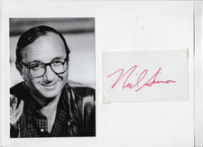 VINTAGE ORIGINAL AUTOGRAPH BY THE FAMOUSE NEIL SIMON