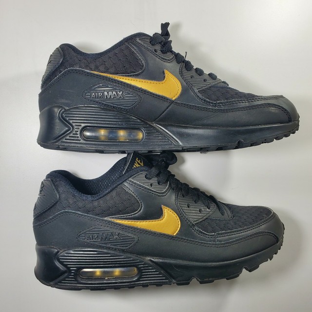 nike air max 90 essential black and yellow