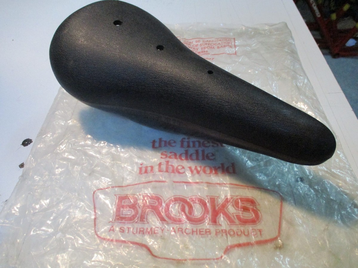 BROOKS レザーサドル B18 Lady 中古 Vintage BROOKS B18 BIKE SEAT ADULT saddle BLACK Plastic top NOS