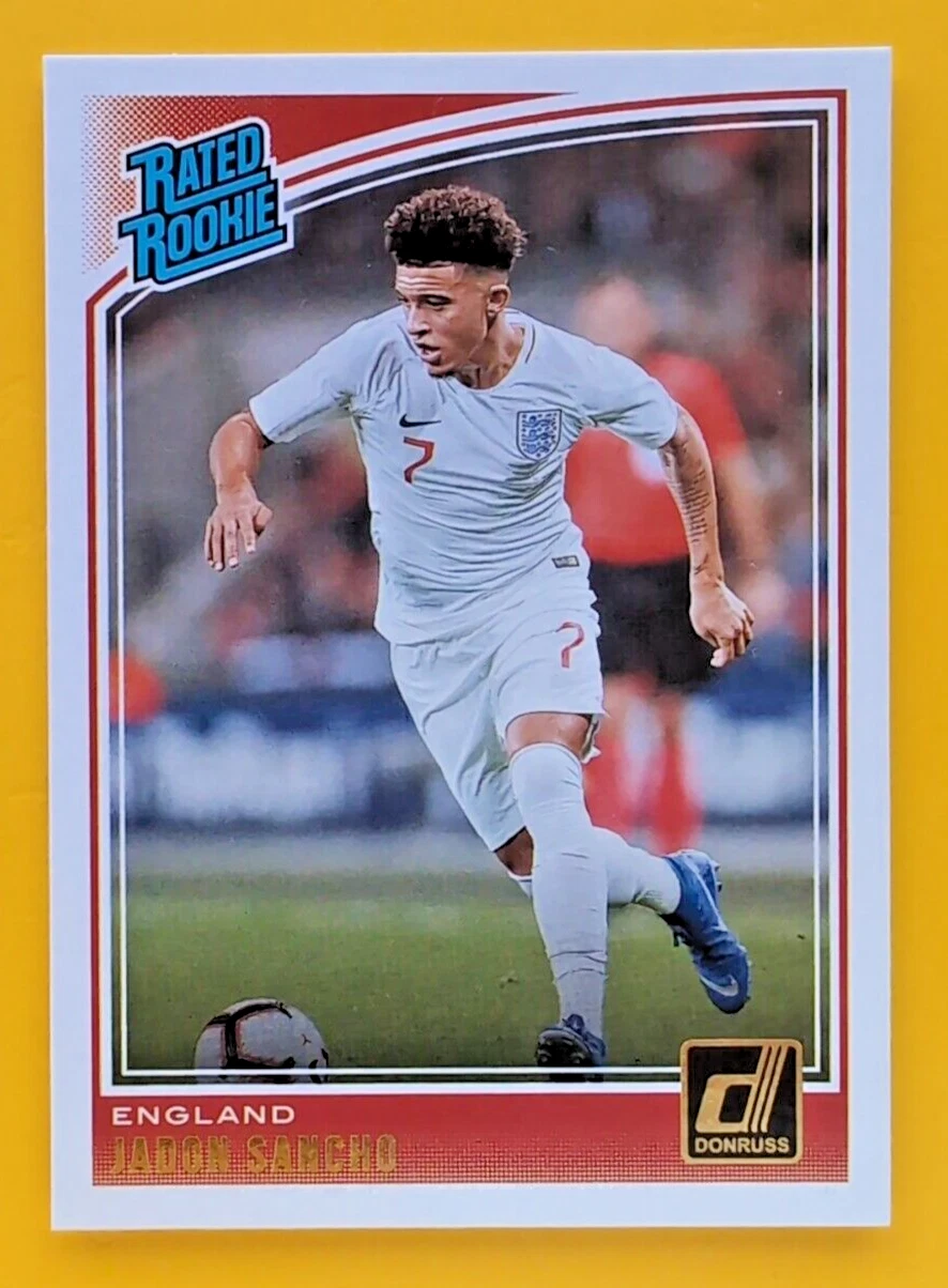 JADON SANCHO RATED ROOKIE 2018-19 DONRUSS PANINI SOCCER #189 ENGLAND