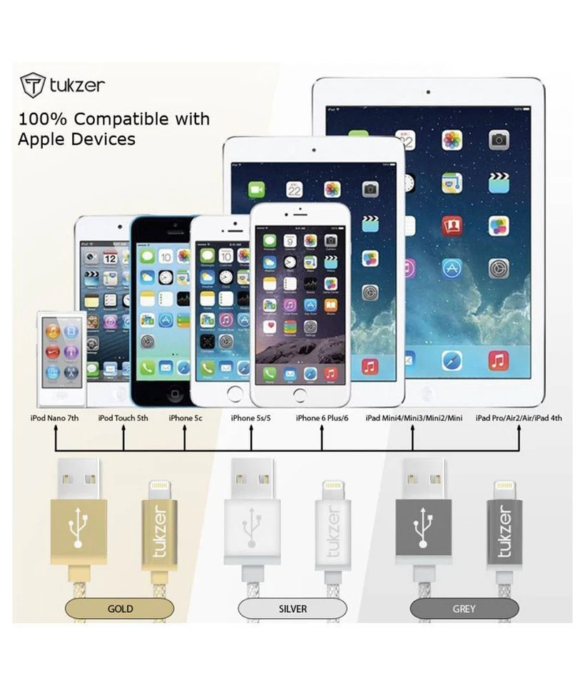 BRILLA EN LA OSCURIDAD Iluminado LED USB Cable de Datos Cargador PARA Apple iPhone X 8 7 6 5s Foto 4 de 4