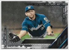 2016 Topps Shane Peterson #672 Black Parallel #'d /65 Milwaukee Brewers