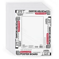 ArtSkills 11” x 14” Poster Board, Heavyweight White Poster Boards fo