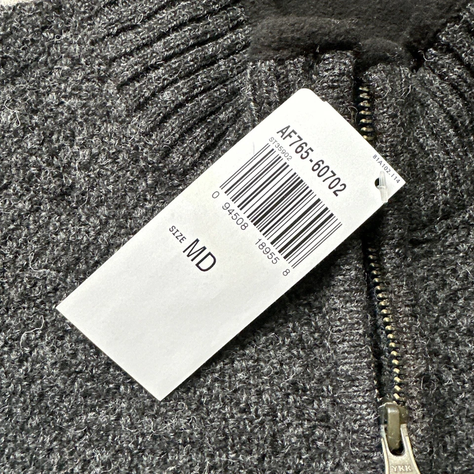 NWT Pendleton Gray Shetland 100% Wool FULL-ZIP Sweater Jacket Men's SZ Medium - Image 4 of 4