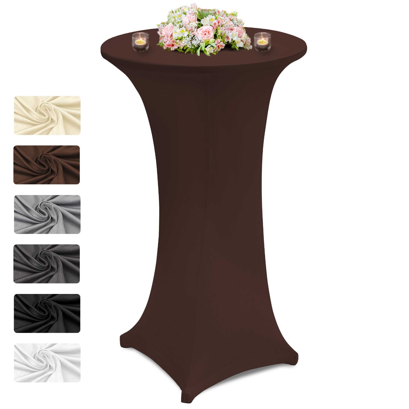 Barhocker Bezüge 4er Set – Dehnbar, Jacquard-Stoff, Für Büro- & Barhocker, Farbe BD29