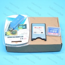 For Fanuc 2GB CF Compact Flash card CF-PCMCIA Adapter SSK USB2.0 reader New