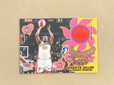 2002 Fleer Ultra WNBA Summer Love Jennifer Gillom NM-MT Game-Worn Jersey Relic 