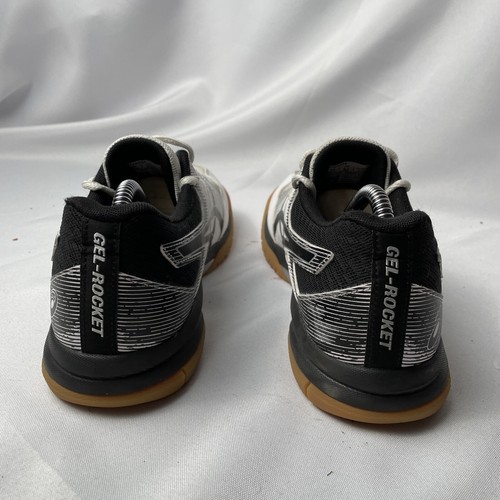 ASICS GEL-Rocket 9 Volleyball Shoes 1072A034 White Black Women’s Sz 9.5 - Picture 5 of 10