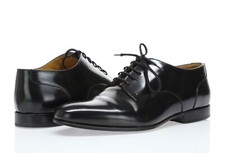 Valentino Garavani Men's black leather oxfords shoes sz. 40