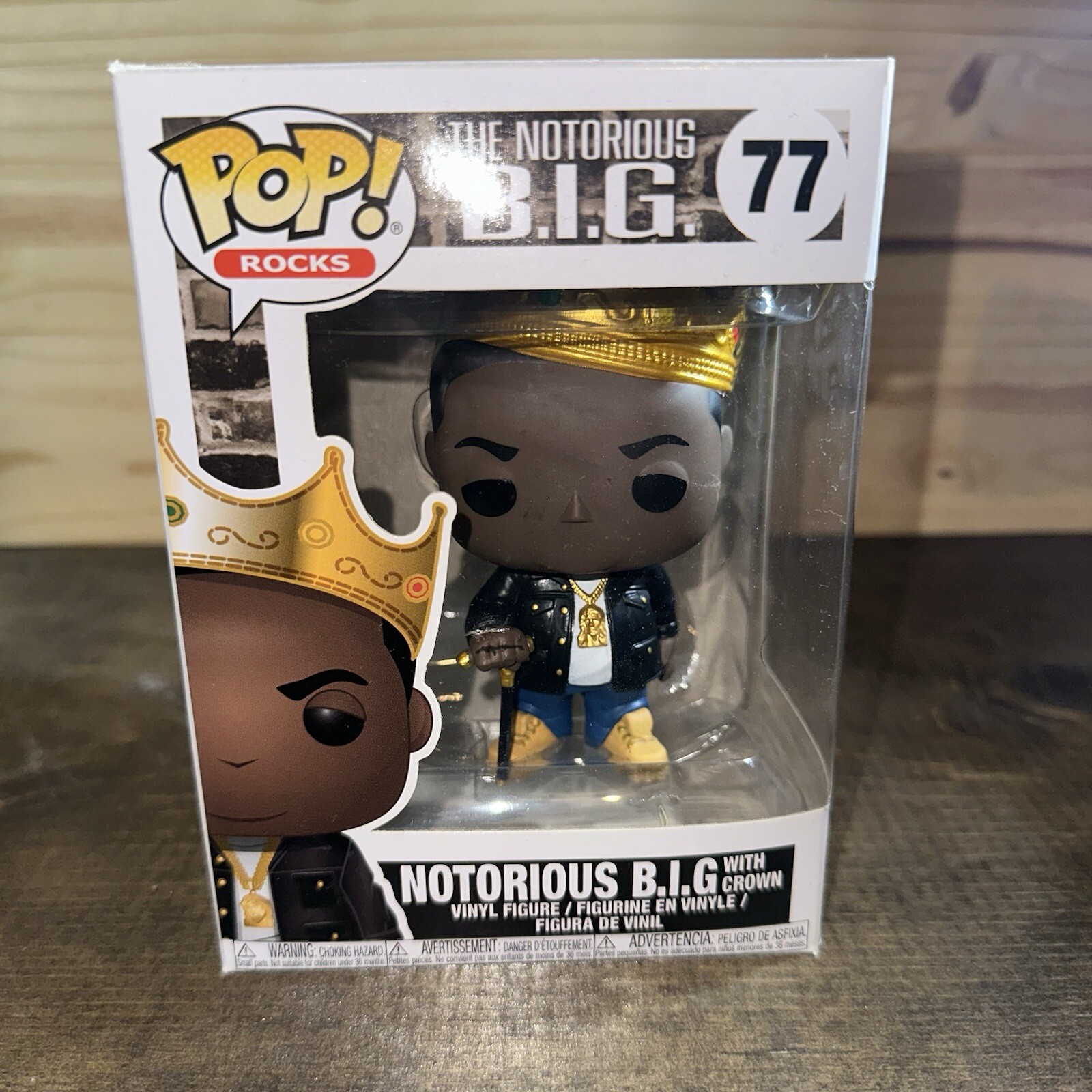 En Oferta Funko Pop! Rocks #77 The Notorious B.i.g. Con Protector Crown 2018