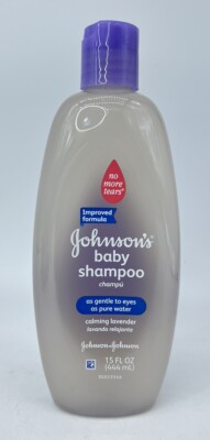 Johnson s Baby Shampoo Calming Lavender 15 fl oz Bottle No More Tears HTF