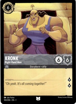 2023 Disney Lorcana - The First Chapter Kronk - Right-Hand Man Uncommon #183