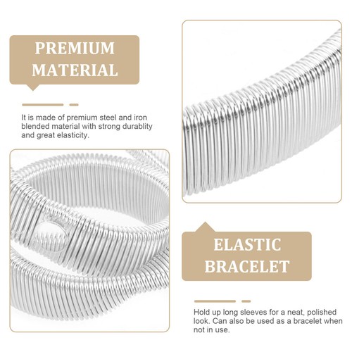 2Pcs Elasticated Bands Shirt Sleeve Holders Shirt Sleeve Holder Elastic Armband - Picture 8 of 12