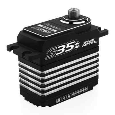 Power HD Brushless SERVO Storm 7.4v .075s 30kg Servo S35 V2 -BLACK- For Buggies