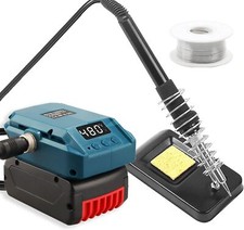 Herramienta de soldadura LCD para soldador eléctrico inalámbrico 60W inalámbrico para Bosch 18V GBA