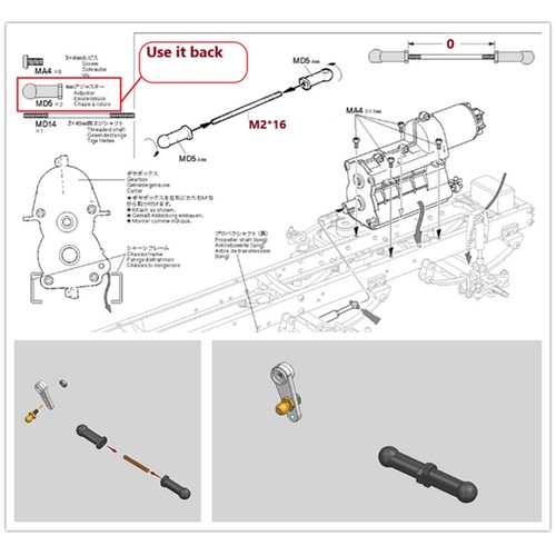 Metal Gearbox Servo Steering Gear Mount for 1/14 TAMIYA Scania R620 RC Truck Car - Picture 8 of 11