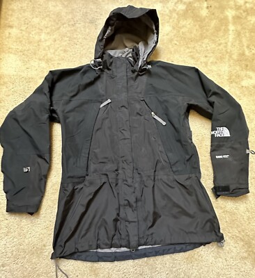 Vintage 90s North Face Goretex Mountain Black Jacket Womens Size Large 