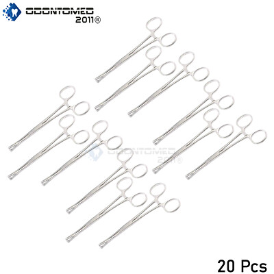20 Pennington Forceps Un-Sloted 6'' Body Piercing Tools