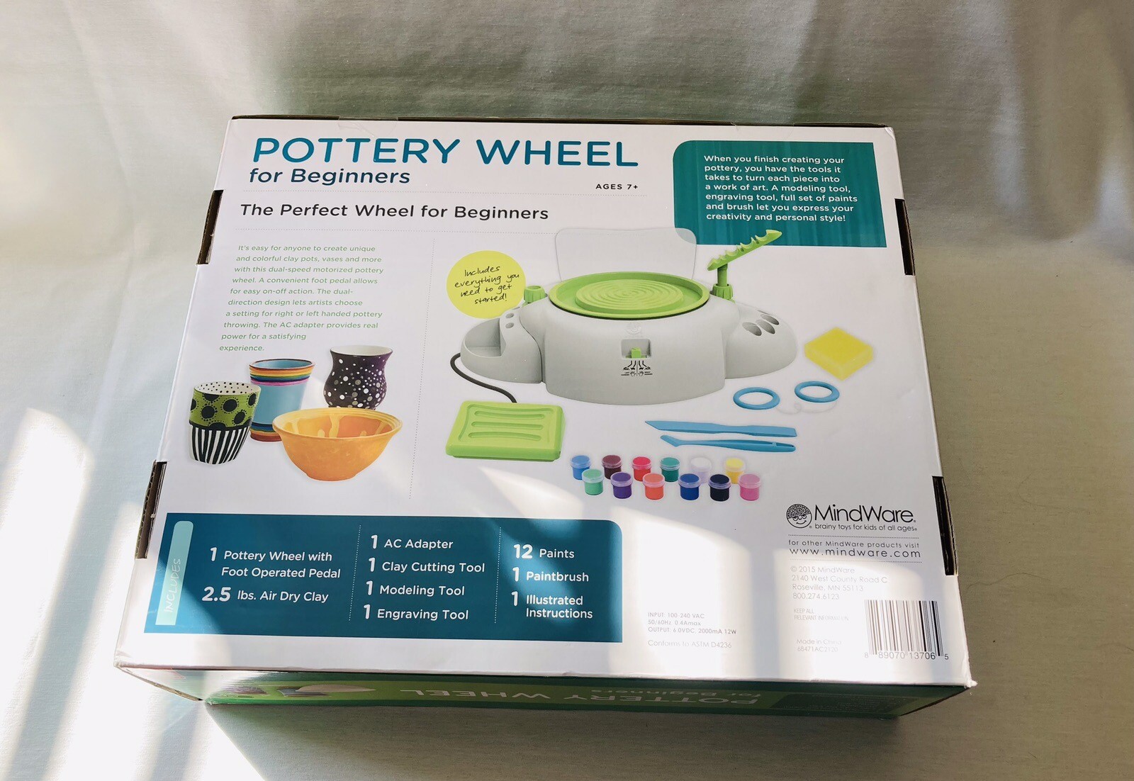 Mindware Pottery Wheel For Beginners Electric Wheel Tools Paint
