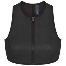 Skims Rubberized Scuba Swim High Neck Bikini Top Onyx XXS BT-HNK-3160 