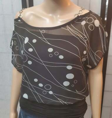 Celly K Black See Through Blouse