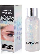 Mermaid Sequins Chunky Glitter Liquid Eyeshadow Glitter Body Gel Silver