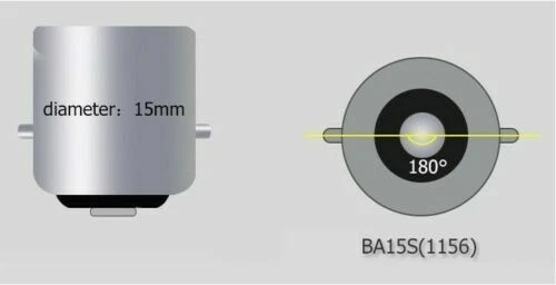 Ampoules LED P21W BA15S blanc 6000K Feux de jour ou de recul 1200 lm - Photo 2/3
