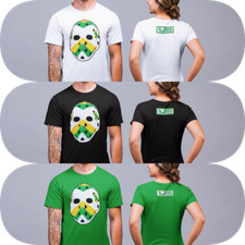 Minnesota North Stars Gilles Meloche MASK Printed  T - Shirt S - 3XL NEW NWOT