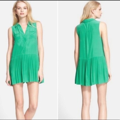 joie green dress Joie Kat Silk Dress – DGFOutlet