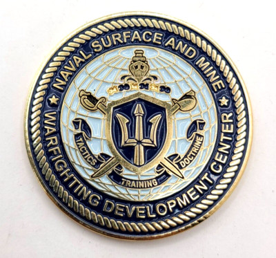 Naval Surface & Mine Warfighting Development Center 1.75 inch Challenge Coin