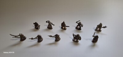 1990's Vintage Grenadier Lost Lands 10pc Dark Dwarves Complete Set FREE SHIPPING
