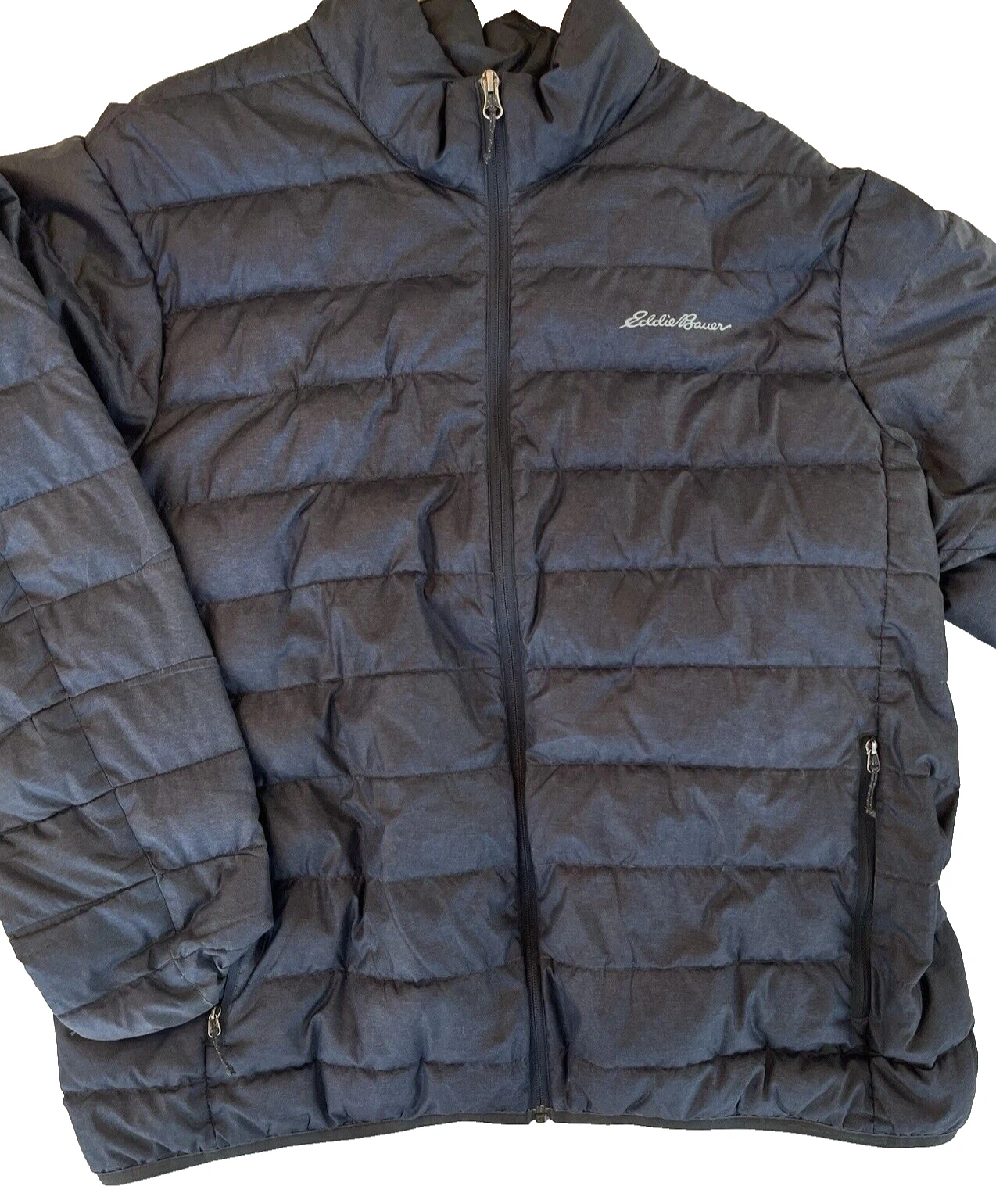 Men's Eddie Bower CirrusLite Down Jacket 650 Fill Gray/Blue Size XL Was $100