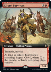 Elturel Survivors (Extended Art) Foil - Commander Legends: Battle for Baldur's Gate #581 Rare